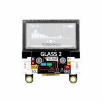 M5Stack Glass2 Unit 1.51-inch Transparent OLED Extended Screen Unit for SSD1309 Driver Solution