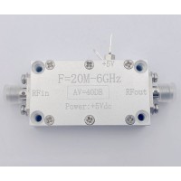 20MHz-6GHz LNA 40DB V2 High Gain Wideband RF Low Noise Amplifier for Radio Receivers Communication