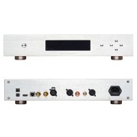 LKS Audio MH-DA004 Silvery Upgraded USB Version DAC Dual Core ES9038Pro Audio Decoder High Performance Digital-Analog Converter