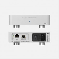 LHY Silvery FMC Audio HiFi Ethernet Purifier Optical Transceiver High Precision OCXO SFP+RJ45 Ports
