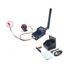 5.8G 2000mW Wireless Video Transmission System FPV TX RX Set with 4.3 Inch IPS Receiving Screen