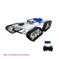 T900S Silver Tank Chassis Robot Chassis ROS Development Platform with 448PPR Photoelectric Encoder