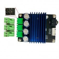 2x80W HiFi Digital Power Amplifier Board V1.6 Class D Amplifier Board for MERUS MA12070 with Toggle Switch