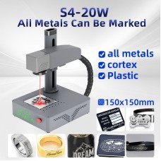 S4-20W Standard Version Fiber Laser Marking Machine Laser Engraving Machine for All Metals & Jewelry