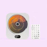 White CD Player Bluetooth CD Player Supporting FM Radio/USB Drive/TF Card Modes with Remote Control
