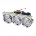 2" 52mm Triple Gauge Set Kit Oil Pressure Gauge Water Temperature Gauge  Voltage Meter LED Backlight 