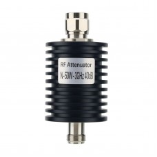 N Type 50W 40DB 3G RF Attenuator Coaxial Attenuator RF Fixed Attenuator Designed with N-JK Connector