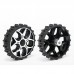 WHEELTEC 180mm Mower Rubber Wheel 6mm Clasp Fixed Coupling Big Sawtooth Anti-skid Obstacle Crossing Wheel for Intelligent Car