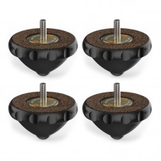 4pcs Black Point M4 Speaker Spikes Speaker Isolation Spikes Compatible with Target Base Isolation Feet