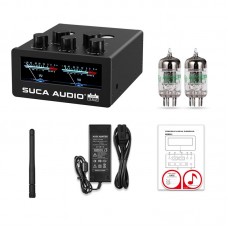 SUCA AUDIO TUBE-T3 PLUS 300W+300W Hifi Power Amplifier Tube Preamp Bluetooth Amplifier w/ VU Meters