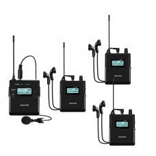 ANLEON MTG-400 520-545MHz Wireless Microphone System for Tourist Guide Simultaneous Interpreting (1* TX + 3*RX)