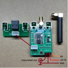 Bluetooth 5.1 Module LDAC Decoding 96K Output DC5V Power Supply Support for Coaxial/SPDIF/Optical Output