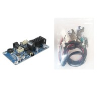 BDM3P Bluetooth5.0 Power Amplifier Board with Cable Set Stereo 2x50W 3.5mm Input Support DSP Tuning 20-Band EQ Adjustment