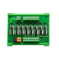 DC12-24V 5A 8-Channel PLC Amplifier Board PNP Output Micro-controller Module Optocoupler Isolation Solenoid Valve