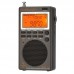 HRD-747 Portable Radio Full Band Radio with Digital Display Supports FM MW SW AIR CB VHF UHF WX HAM 