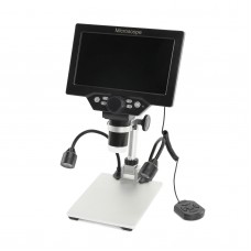 B1200 12MP 1-1200X Standard Definition Digital Microscope Battery-Powered w/ Wired Controller 7" LCD