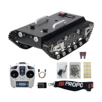 WT-200s Upgraded RC Tank Chassis Metal Track Tank Load 30KG Shock Absorber (Ready To Use Version)