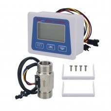 G3/4 Sensor Electronic Intelligent Water Flow Meter Digital Display Flow Sensor for Temperature and Flow Speed