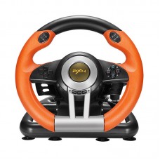 PXN-V3 Pro Orange Game Racing Steering Wheel Compatible with PC/PS3/4/CBOC ONE/Switch Racing Games