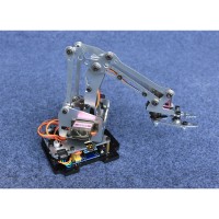 24F Metal 4 Servo Mechanical Arm Clamper Robot Arm Set Support Secondary Development for Arduino DIY