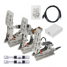 Simplayer PRO-P3+H2 3-Pedal Sim Racing Pedals Load Cell Pedals Standard Version + 2 Hydraulic Rods