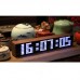 Chrono-Wood Wifi Clock LED Clock Desktop Alarm Clock with Walnut Solid Wood Shell and Red LED Module