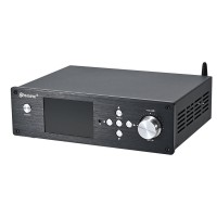 Black RH-202X Audio Decoder Lossless Bluetooth 1xES9038Q2M DAC with 3.5-inch TFT Screen Support USB-PC Input