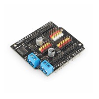 I2C Motor Drive Board 4-Channel Servo Motor Driving Module with Straight Pin Header for 4WD Mecanum Wheel Chassis