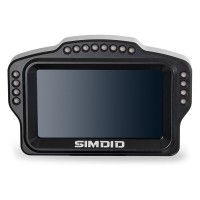 SIMDID DV480 PRO Dashboard Sim Racing Dash Display with 5" Screen & 16 RGB LEDs for Simagic Fanatec