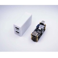 100W Two-Way Desktop Fast Charging Module + Shell + 5521 Cable w/ Male Connector for PD 100W and PPS