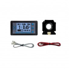 VAH9510 High Precision Coulometer with 50A Hall Sensor 12864 LCD Voltmeter Ammeter Battery Capacity Monitor