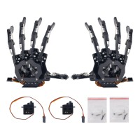 Mechanical Claw Clamper Gripper Arm Five Fingers Right Hand & Left Hand with Servos for Robot DIY Assembled