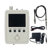 DSO150 Shell Oscilloscope Kit Handheld Oscilloscope with BNC-Clip Cable P6100 Probe Power Adapter