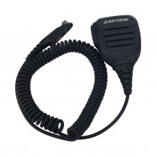 ZASTONE PTT Hand Microphone for UV008 DMR Digital Walkie Talkie 360-degree Rotary Back Clip