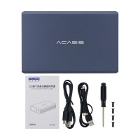 Acasis EC-7252 2.5" Hard Drive Case 2 Bay HDD Enclosure w/ 4 RAID Modes for 12TB & 2.5" SATA HHD SSD