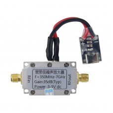 350MHz - 7GHz LNA Low Noise Amplifier 35dB Gain Wideband RF Amplifier Module with Type-C 5V Power Supply Module