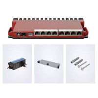 L009UiGS-RM 2.5G Router 512MB+128MB 2-Core Wired Router w/ 8pcs 1Gbps Ethernet Ports (1 POE-OUT)