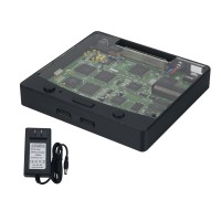 Black SAROO Saturn Game Programmer Hardware Drive-free Game Console with Power Adapter for SEGA