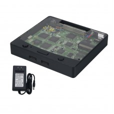 Black SAROO Saturn Game Programmer Hardware Drive-free Game Console with Power Adapter for SEGA