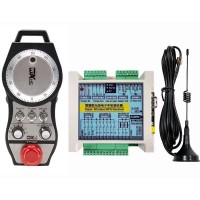 STWGP 6-Axis CNC MPG Wireless Handwheel E-Stop Manual Pulse Generator + Receiver for SIEMENS MITSUBISHI FANUC FAGOR