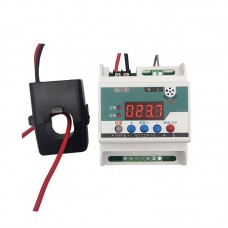 YK-ACW105M+50/5A Transformer Kit AC Ammeter Digital Display Upper and Lower Limit Alarm Current Controller Relay Detection