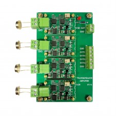 10kV/A 1mA 4-Channel IV Conversion Amplifier Module Photodiode Detector Transimpedance Amplifier Photoelectric Sensor