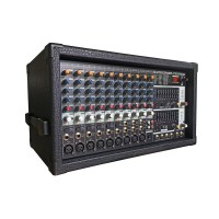 PMP2000 800W 14-Channel Active Audio Mixer Ultra-low Noise 2x350W Stereo Multi-effects Processor