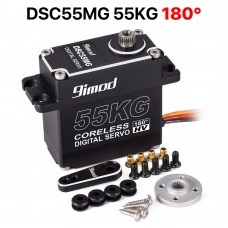 9imod 55KG-180 Degree Coreless Digital High Torque Servo Motor IP67 Waterproof with High Precision Metal Gear for RC Cars