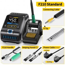 FNIRSI DWS-200-F210 Standard Version Smart Constant Temperature Soldering Station 2.8-inch TFT Display with F210-K Soldering Tip