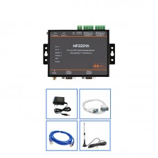 2 Ports WiFi Serial Server RS232/485/422 to WiFi/Ethernet Support for Modbus Gateways with HF2221A Sucker Antenna
