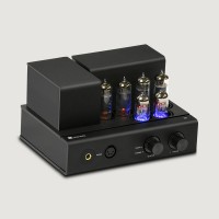 Black i3 2x6H2N-EB + 6P1 Vacuum Tube Power Amplifier Bluetooth Lossless Transmission Headphone Amplifier