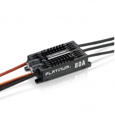 Hobbywing Platinum 80A V4 Brushless ESC 3-6S LiPo Input 10A/5-8V Adjustable BEC for RC Multicopters and Fixed-wings