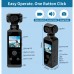 4K HD Pocket Action Camera 270-degree Rotation WiFi Vlog Camera 30m Waterproof Handheld Sports Cam with 32GB Memory Card