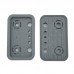 5pcs Top Suction Plates Rubber Suction Pad (125mmx75mmx17mm with Small Hole) for Vacuum Blocks